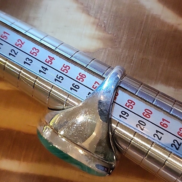 Color Enhanced Botswana Agate UniSex Ring - Picture 5 of 6